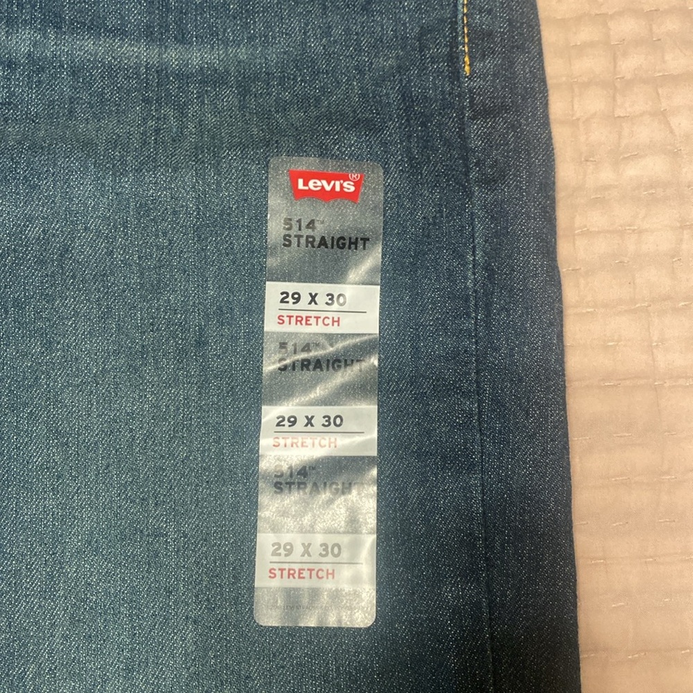 Men’s 514 straight stretch 29x30 jeans. Brand new, never worn - Picture 3 of 4